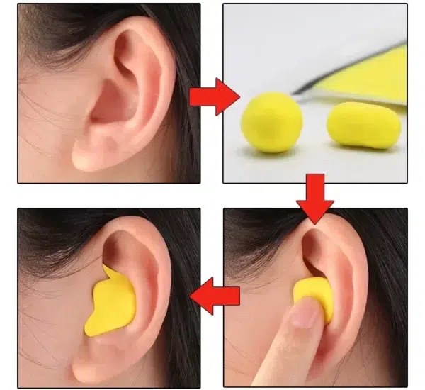 Bouchons d'Oreille Anti-Bruit en Silicone Souple et Étanche, Protection d'Isolation Sonore, Bouchons de Sommeil, Bouchons de Natation, 30 Paires/Paquet 18