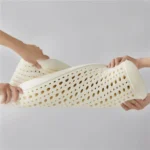 Oreiller en Latex naturel avec housse en coton, doux, sans Support de pression, soulagement de la douleur au cou, oreiller de lit pour dormir sur le dos et le ventre 4