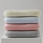 Oreiller en Latex naturel avec housse en coton, doux, sans Support de pression, soulagement de la douleur au cou, oreiller de lit pour dormir sur le dos et le ventre 2